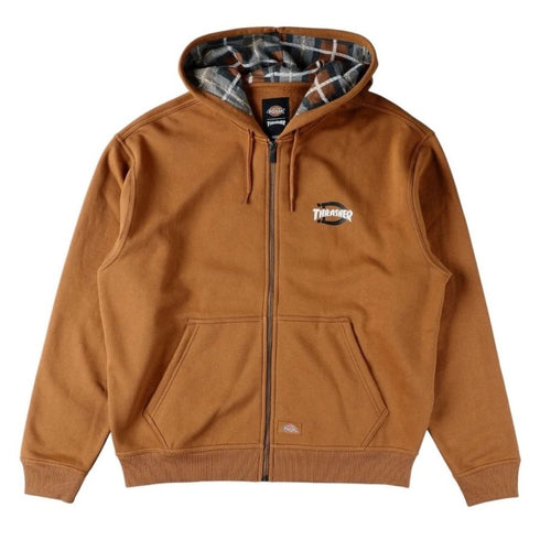 Dickies - Thrasher X Dickies Zip-Up Hoodie (Duck Brown)